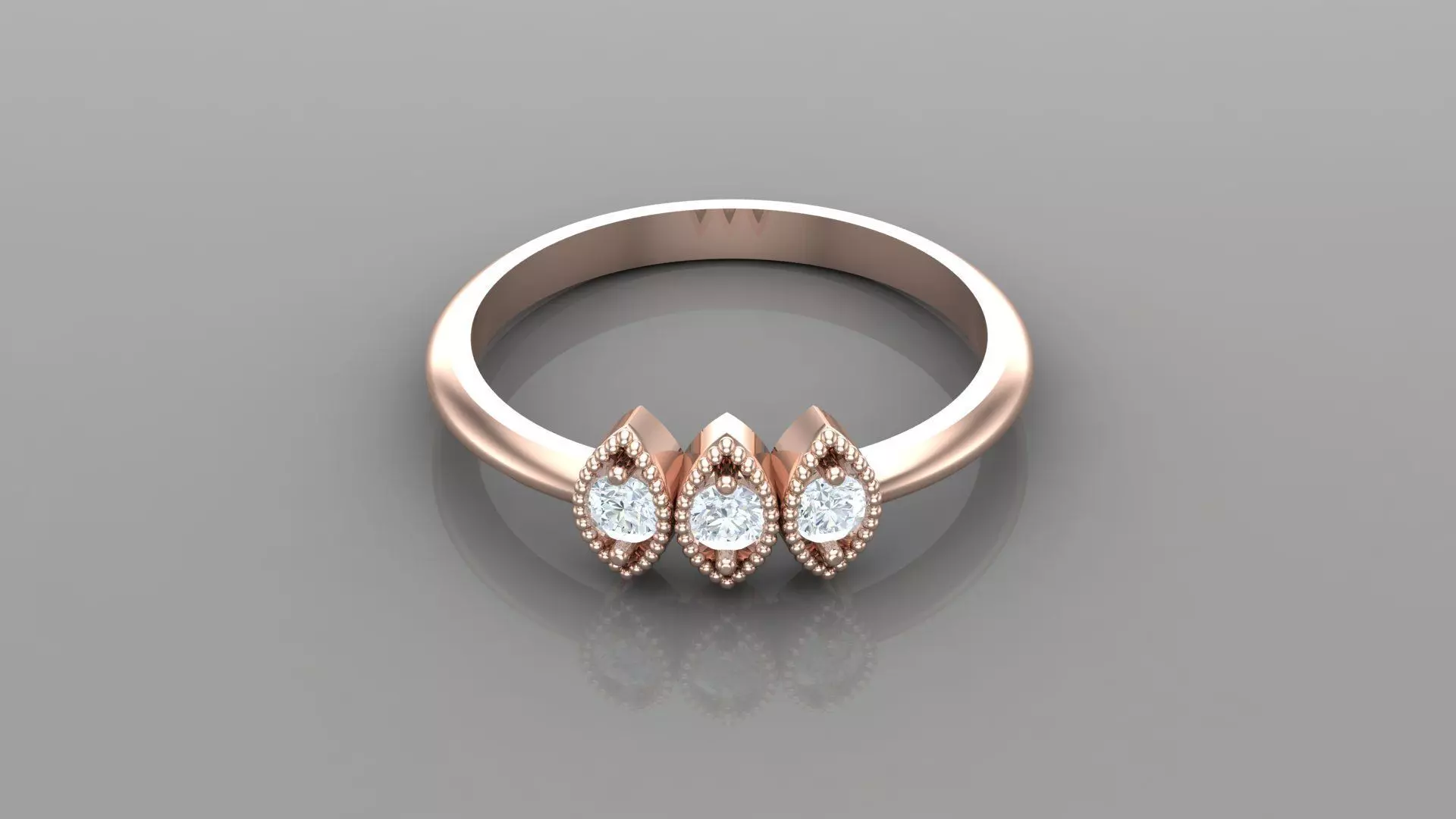 Solitaire Ring Version 1 SR18 3D model_0