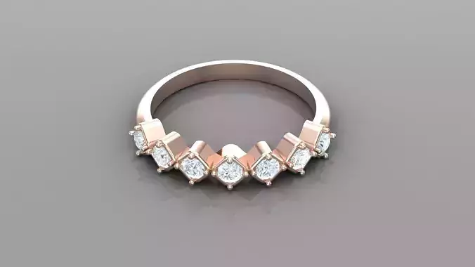 Solitaire Ring Version 1 R12 3D model