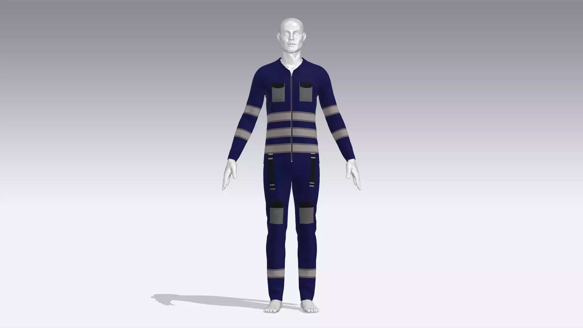 Climber Outfit Low-poly 3D model_0