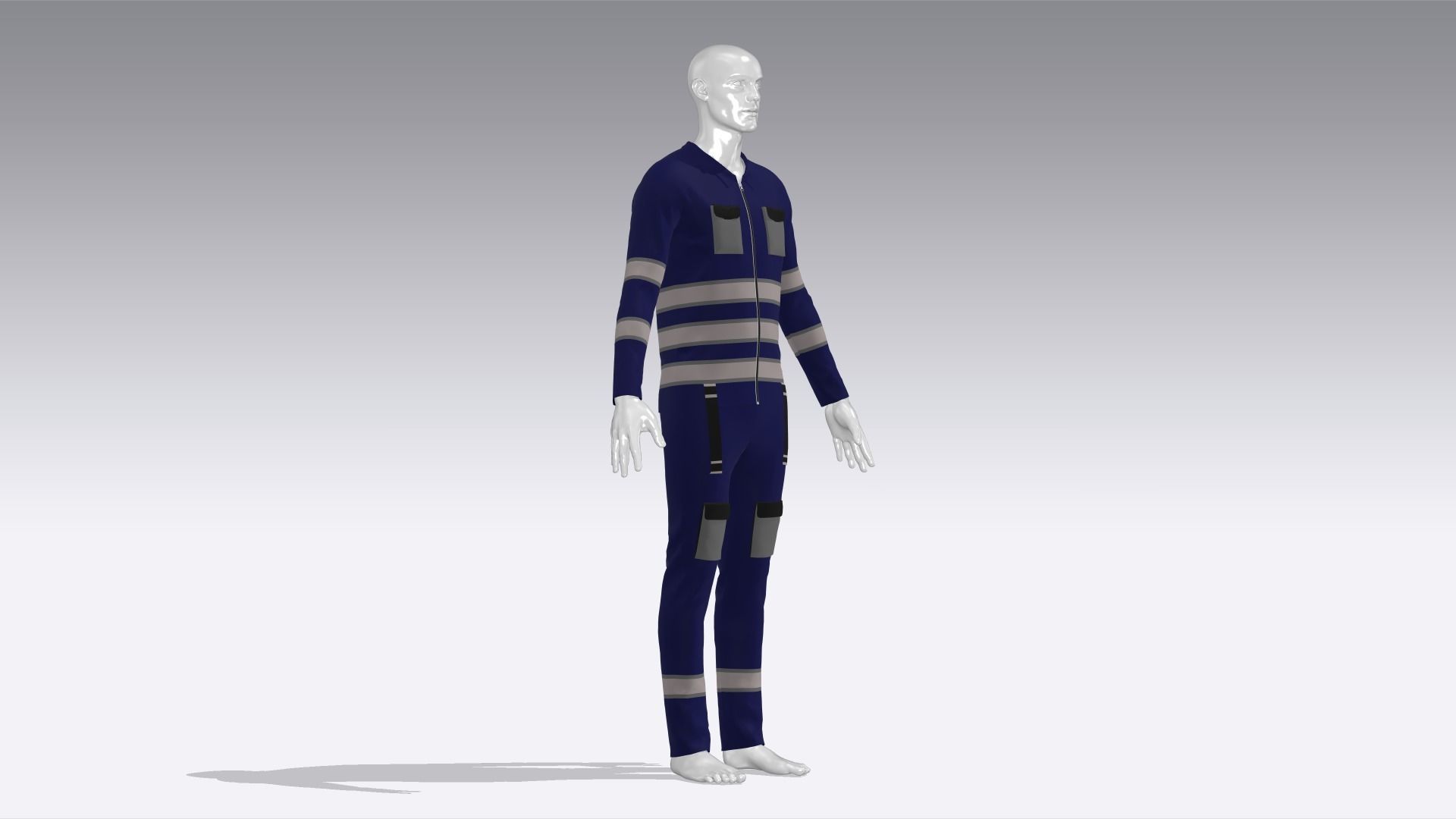 Climber Outfit Low-poly 3D model_3