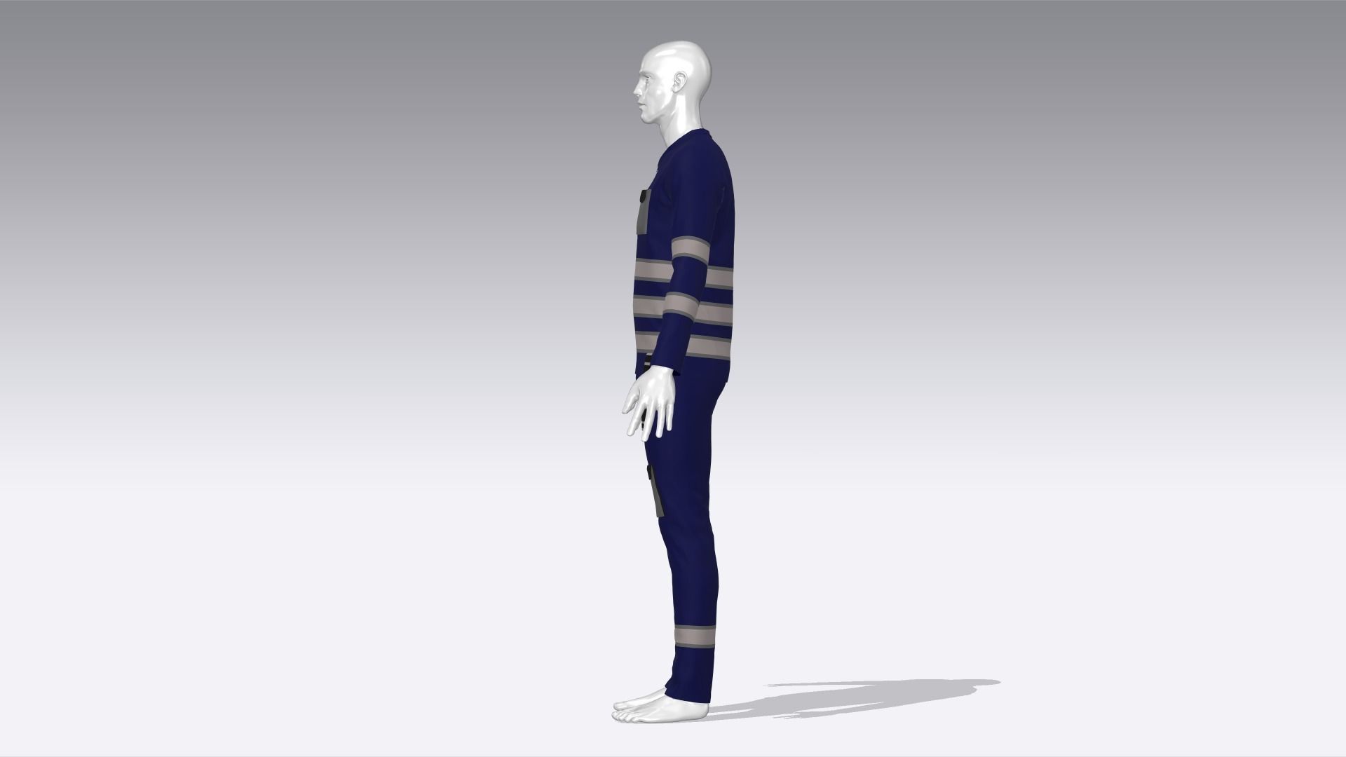 Climber Outfit Low-poly 3D model_2