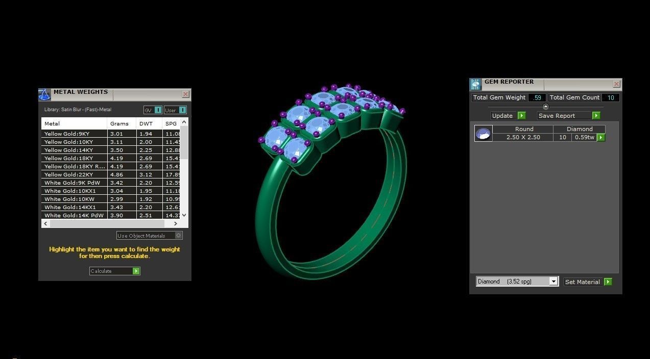 Solitaire Ring Version 1 SR10 3D model_6