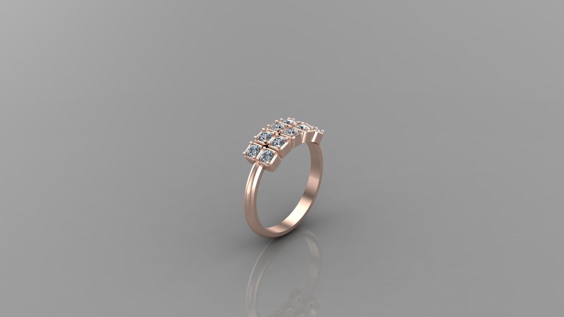 Solitaire Ring Version 1 SR10 3D model_1