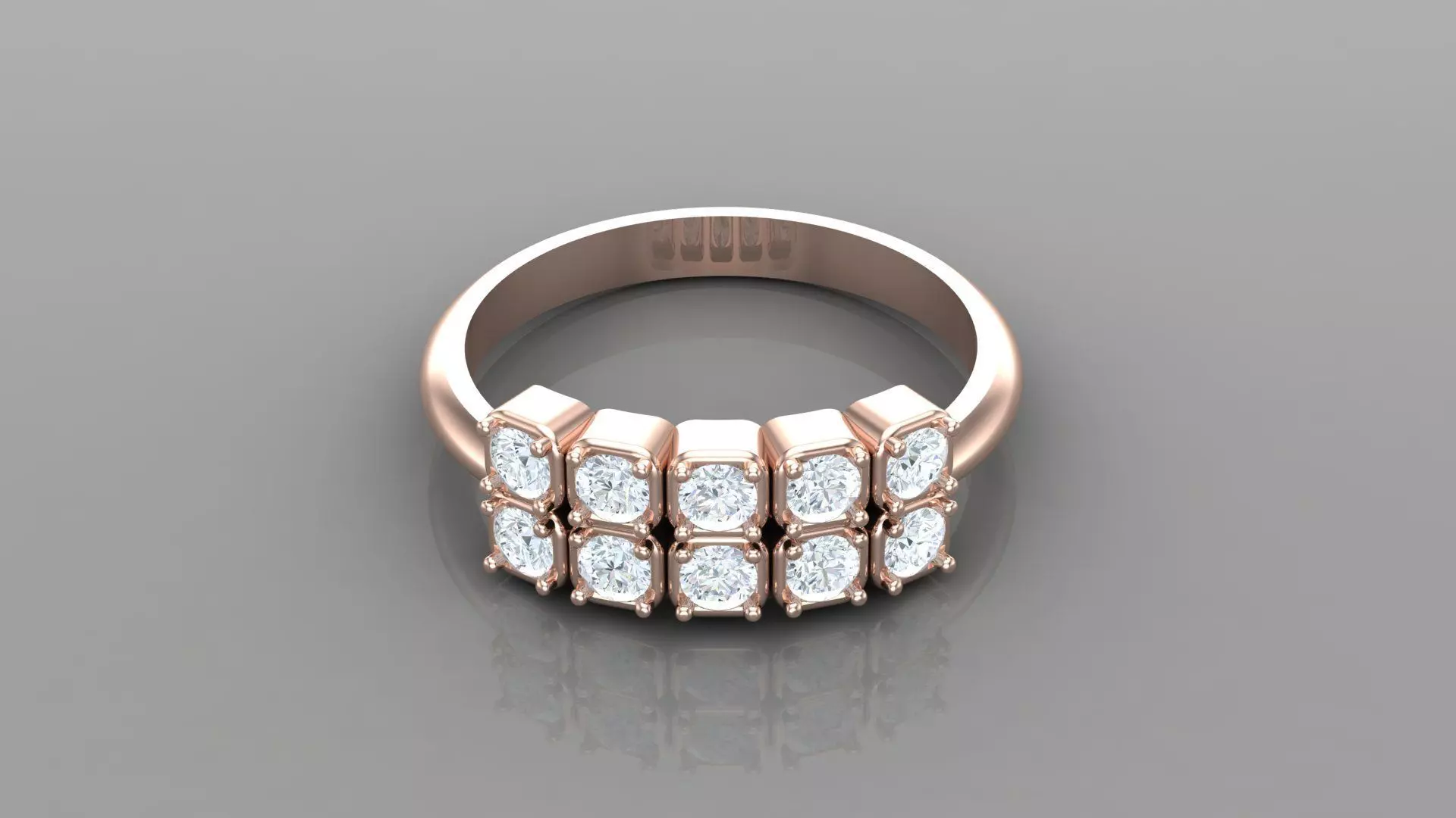 Solitaire Ring Version 1 SR10 3D model_0