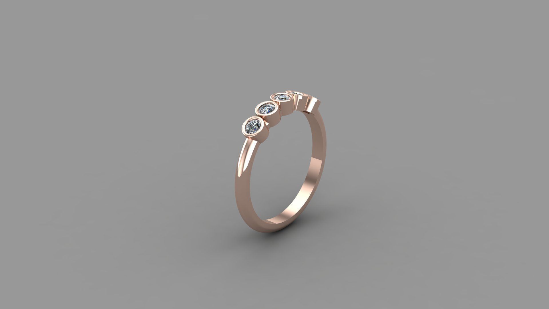 Solitaire Ring SR1 Version 1 3D model_1