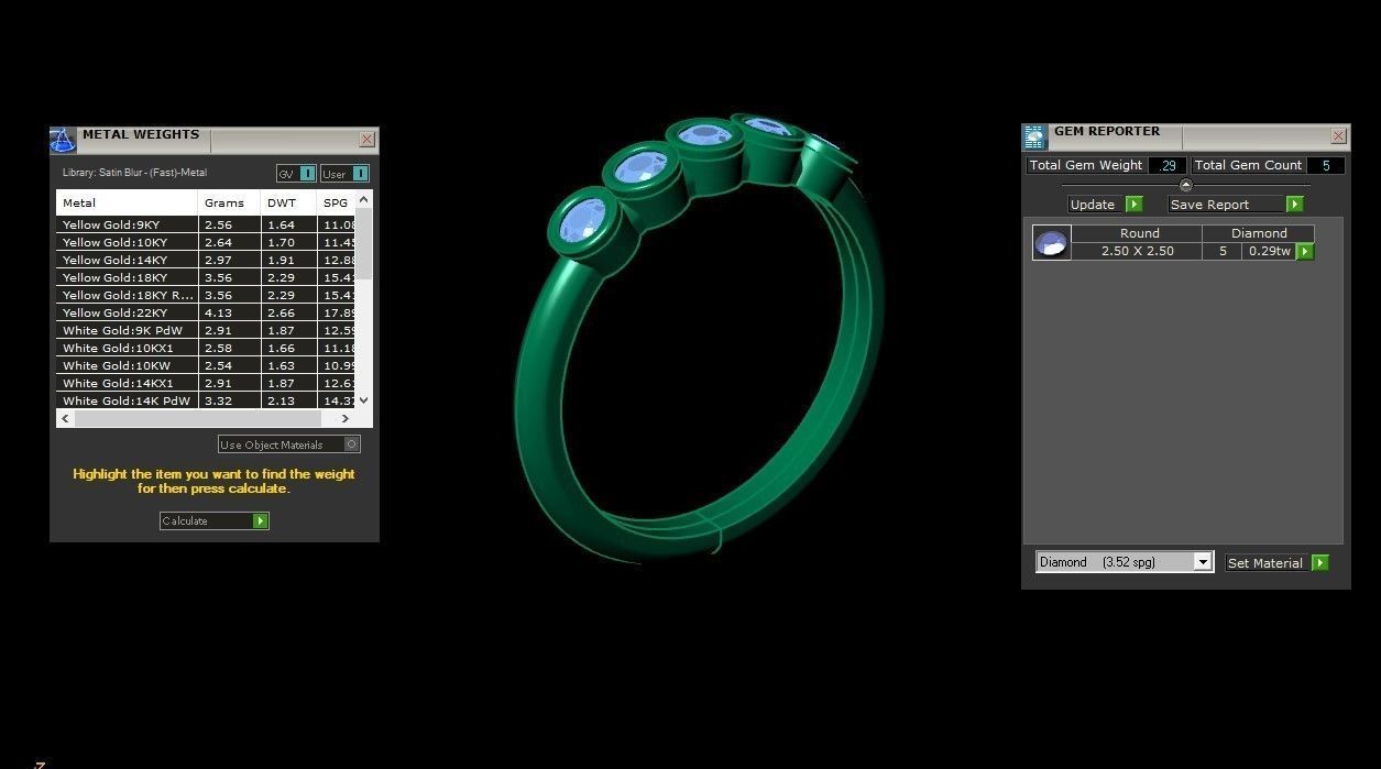 Solitaire Ring SR1 Version 1 3D model_6