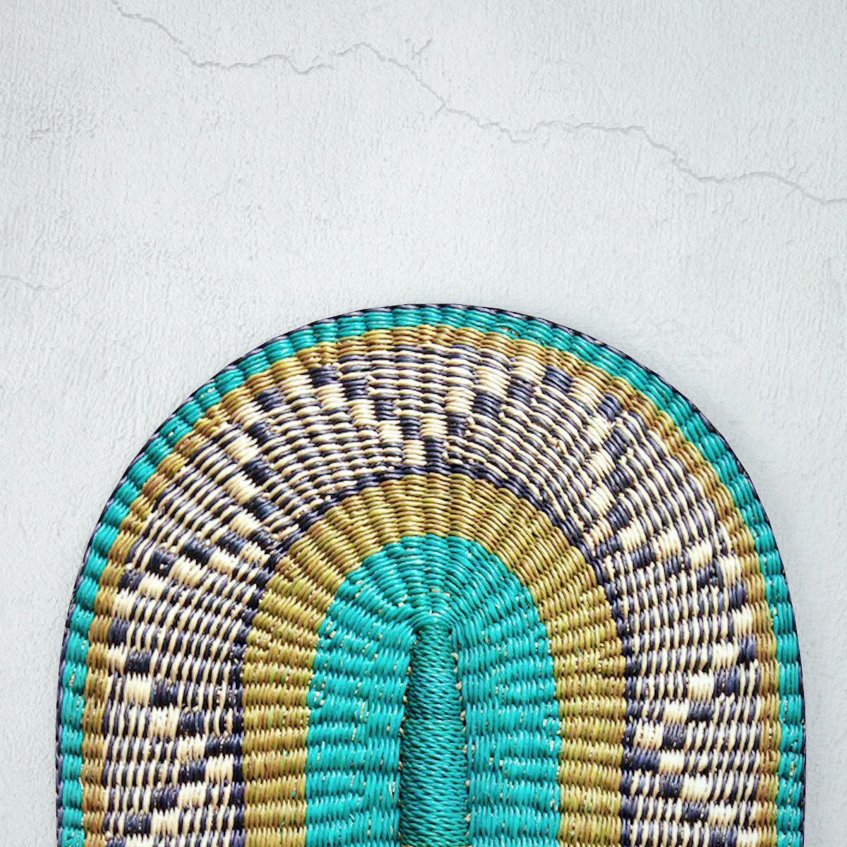 African Handwoven Fan 19 3D model_5