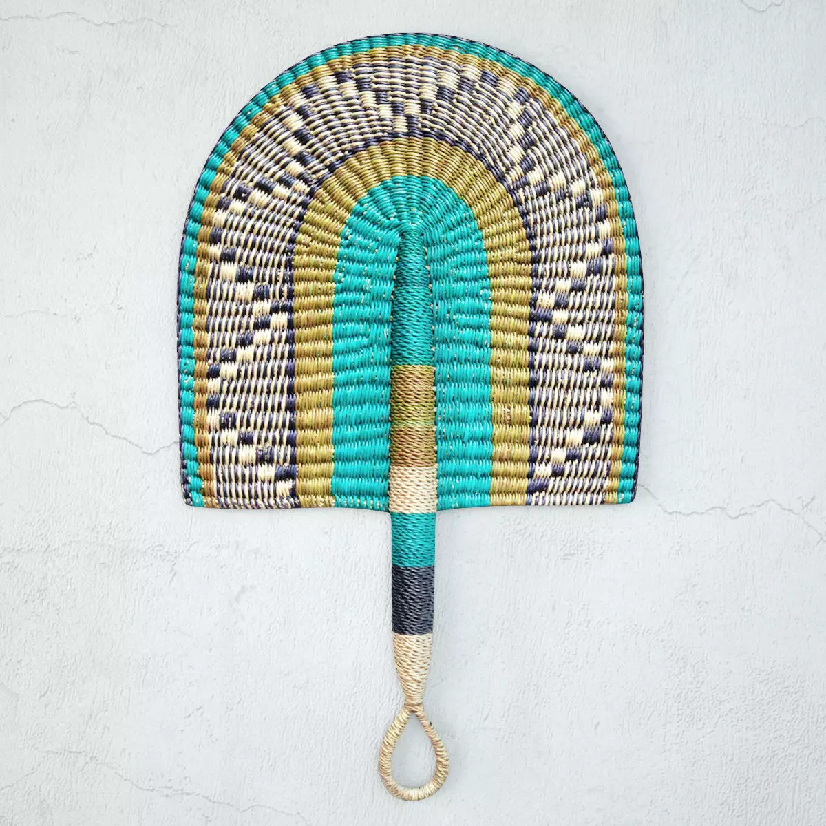 African Handwoven Fan 19 3D model_0