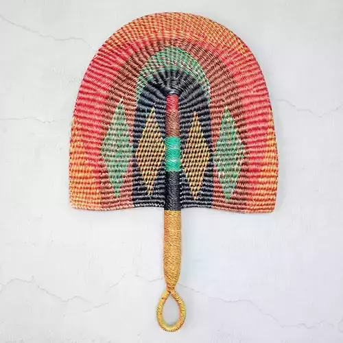 African Handwoven Fan 20