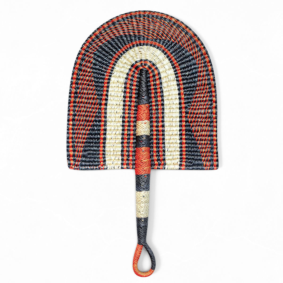 African Handwoven Fan 21 3D model_1