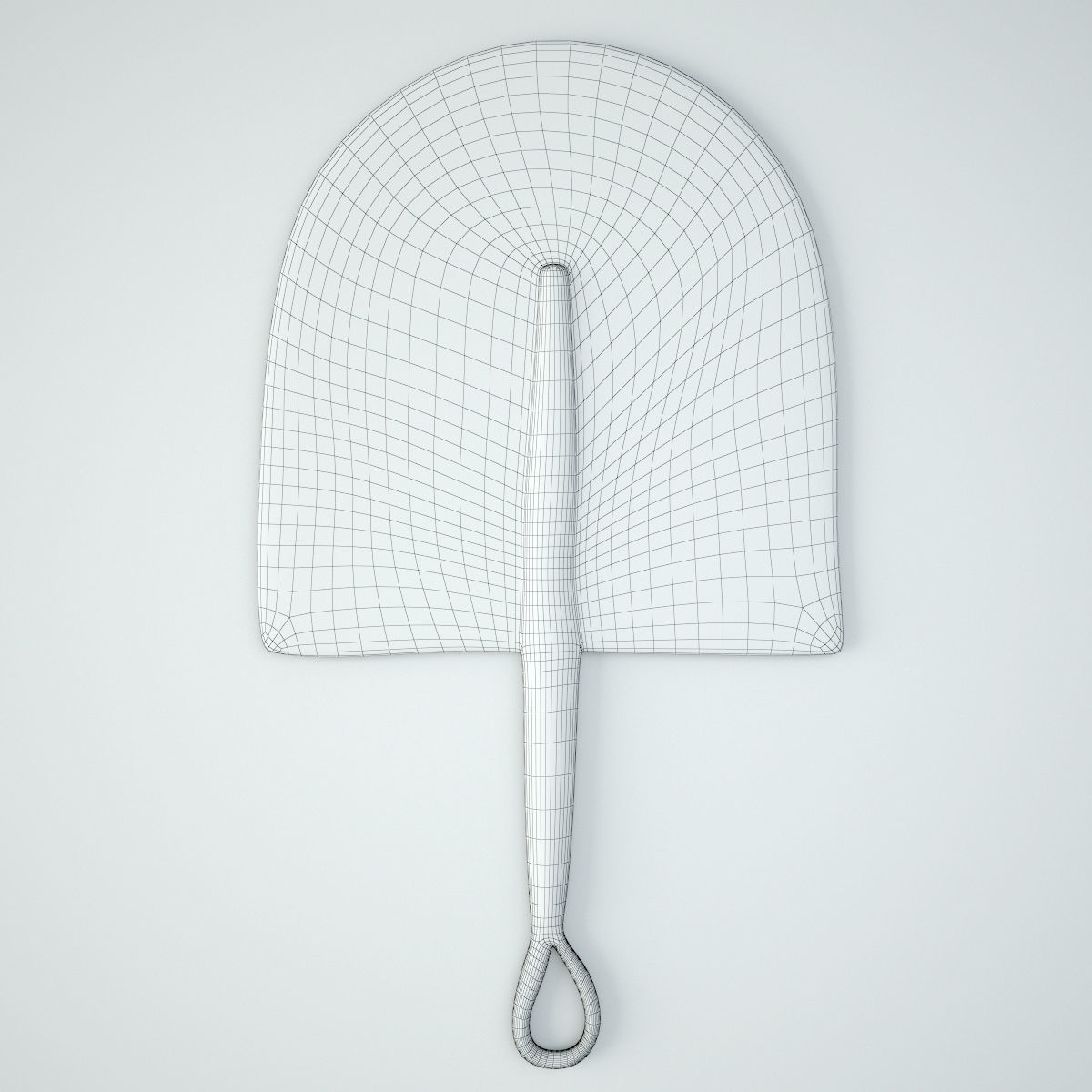 African Handwoven Fan 21 3D model_2