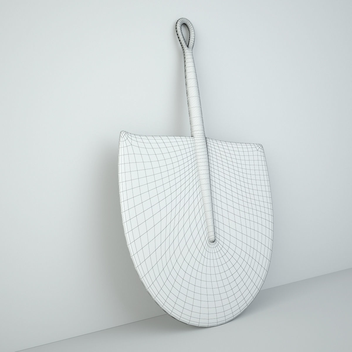 African Handwoven Fan 22 3D model_4