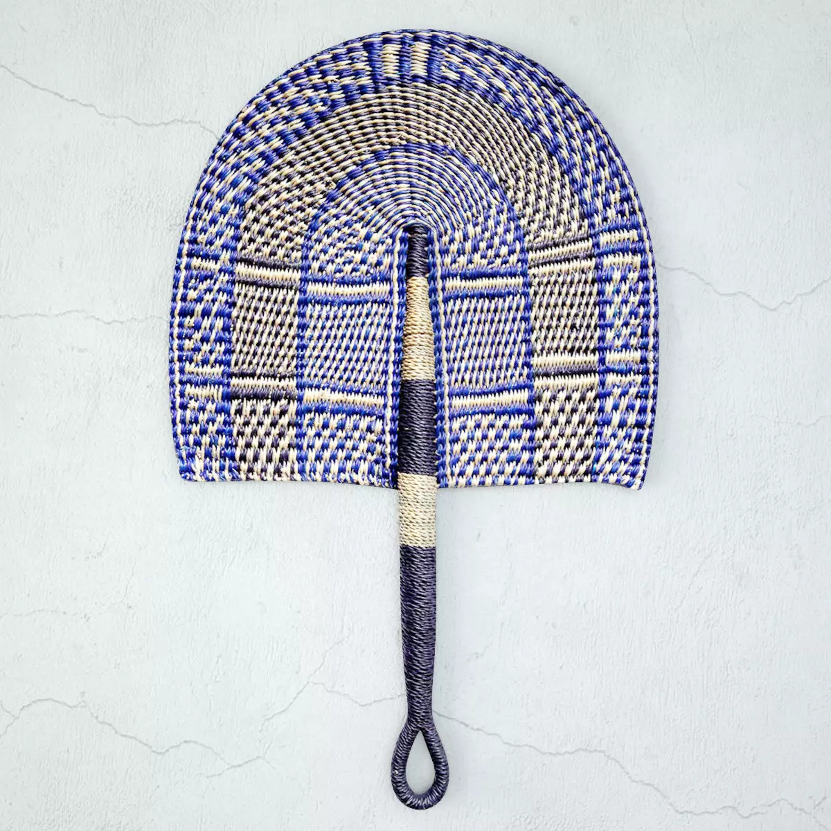 African Handwoven Fan 22 3D model_0