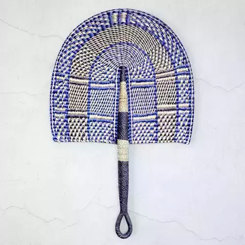 African Handwoven Fan 22 3D model