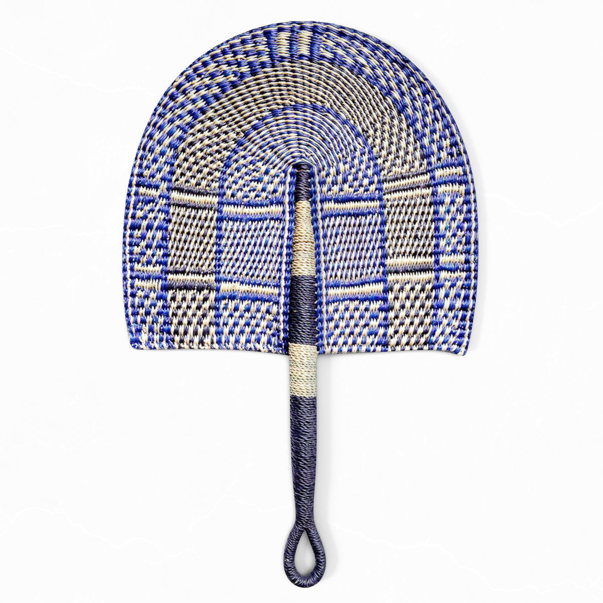 African Handwoven Fan 22 3D model_1