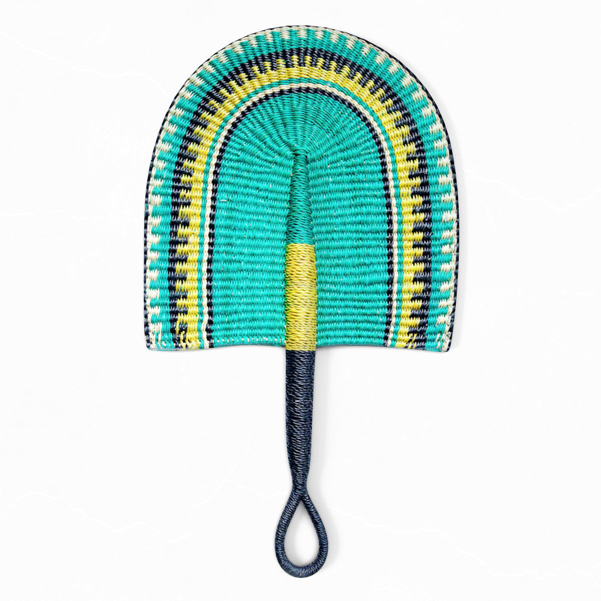 African Handwoven Fan 23 3D model_1