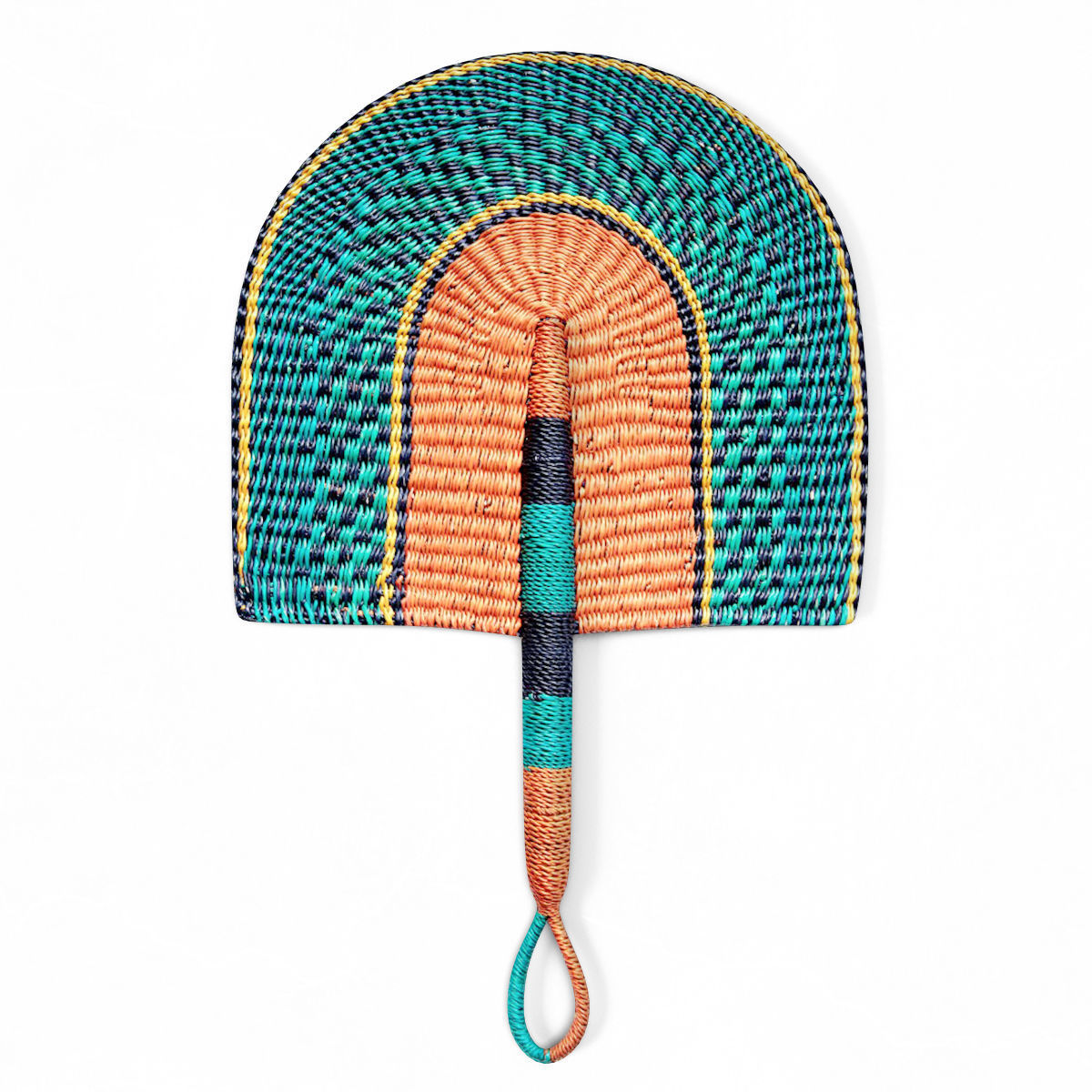 African Handwoven Fan 24 3D model_1