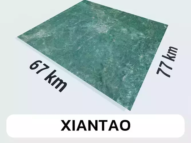 Xiantao China City Landscape 3D Model