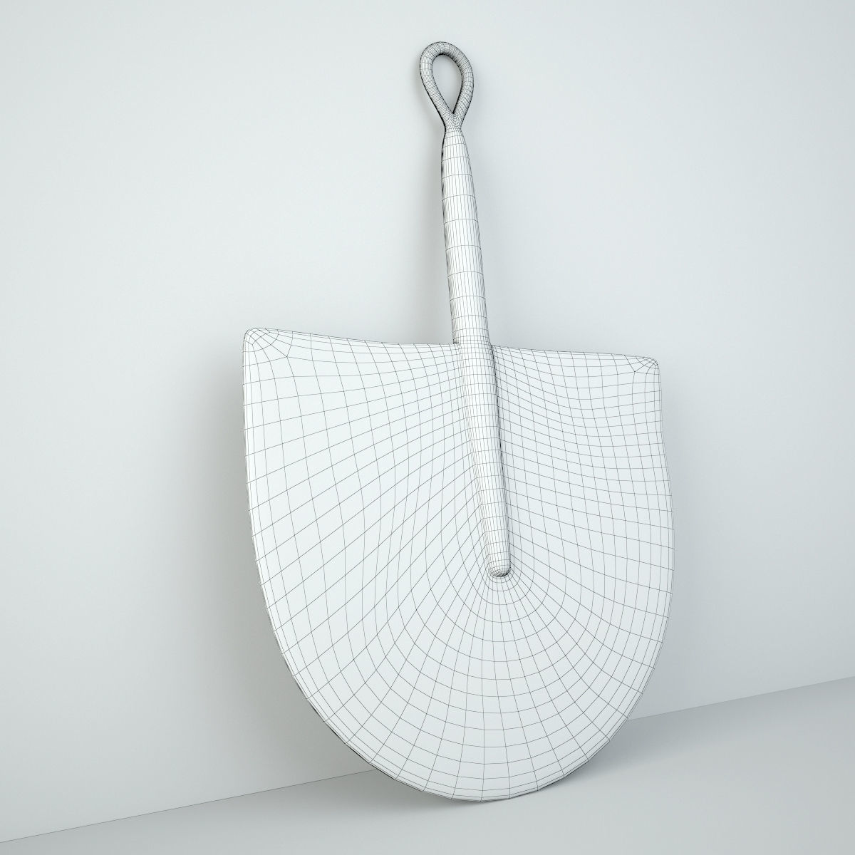 African Handwoven Fan 25 3D model_4