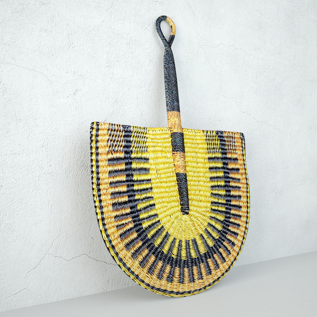 African Handwoven Fan 25 3D model_3