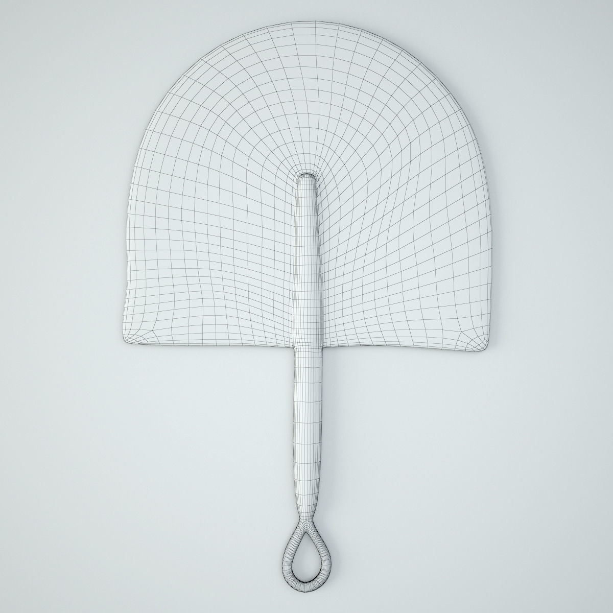 African Handwoven Fan 25 3D model_2