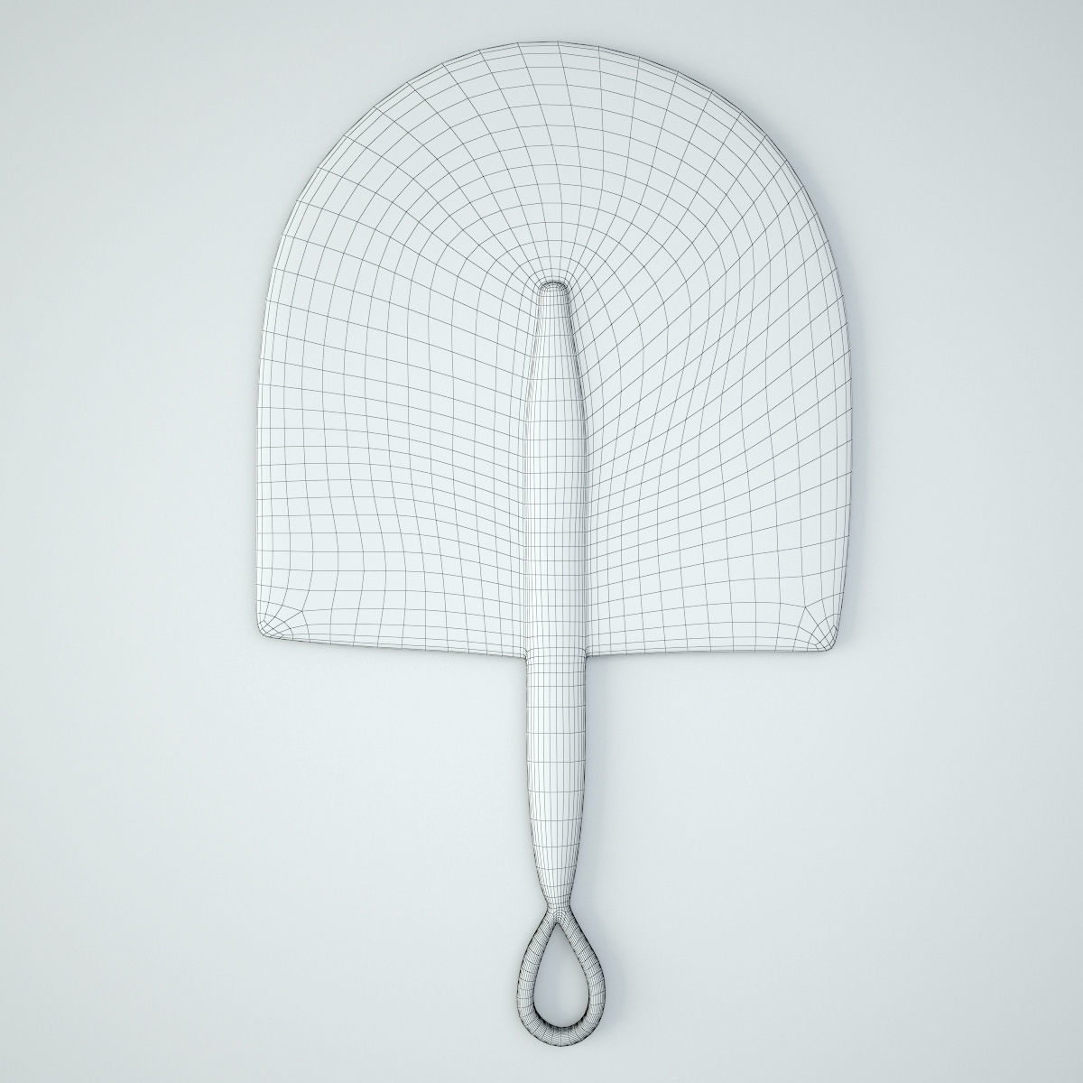 African Handwoven Fan 26 3D model_2