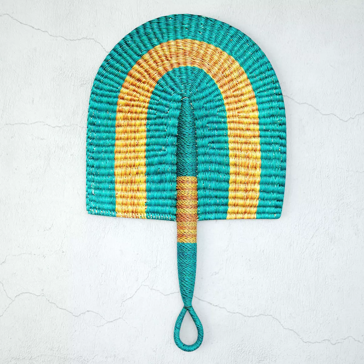 African Handwoven Fan 26 3D model_0