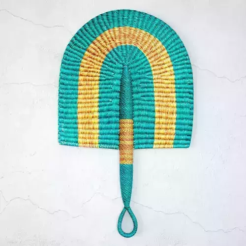 African Handwoven Fan 26 3D model
