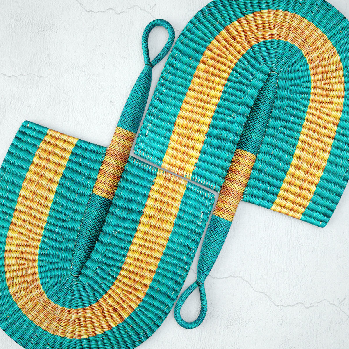 African Handwoven Fan 26 3D model_5