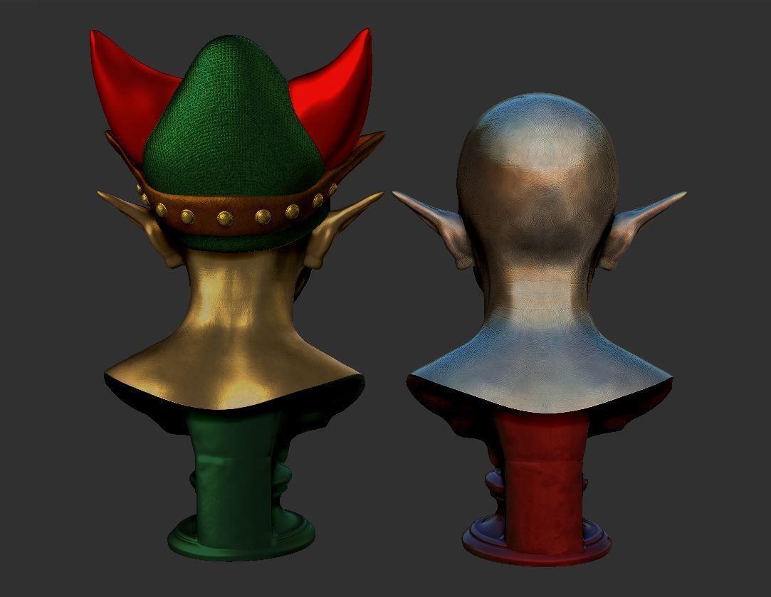 Vampire head 3D print model_12