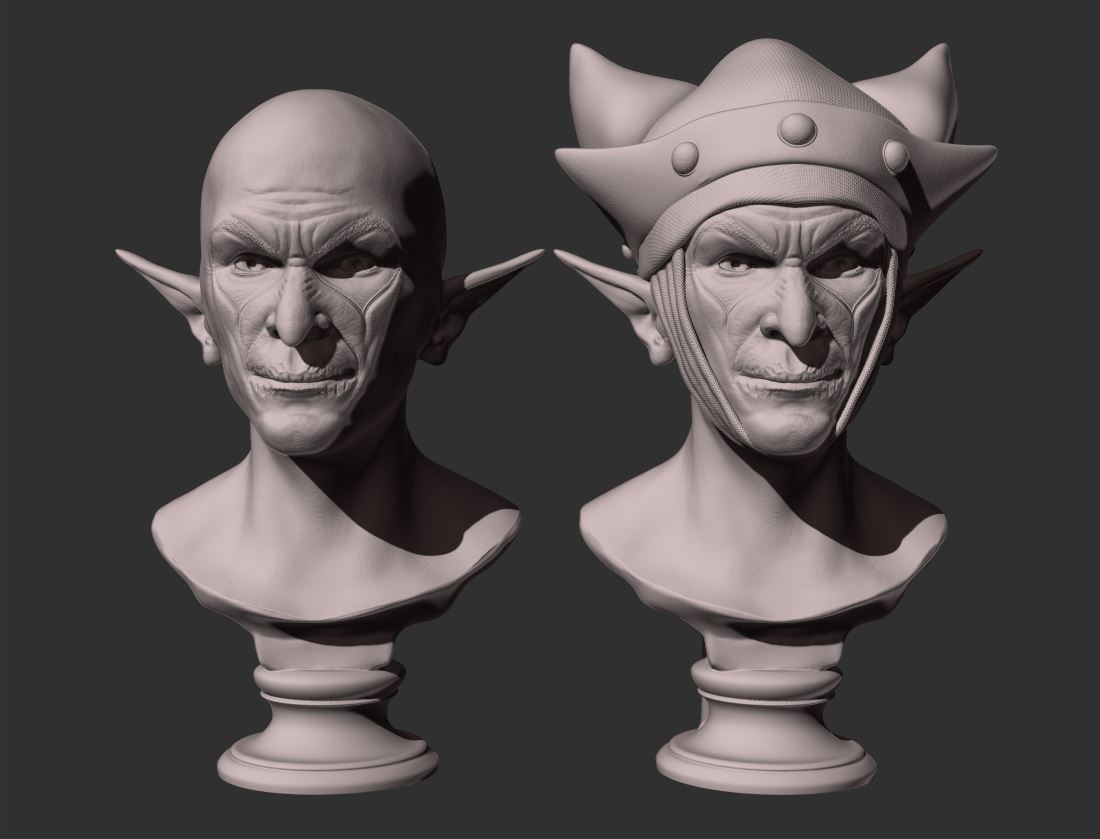 Vampire head 3D print model_15