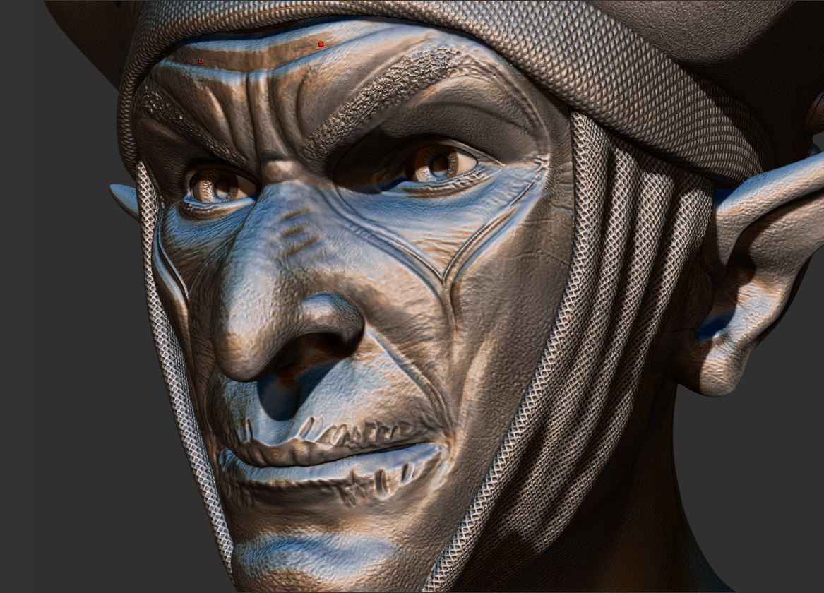 Vampire head 3D print model_6