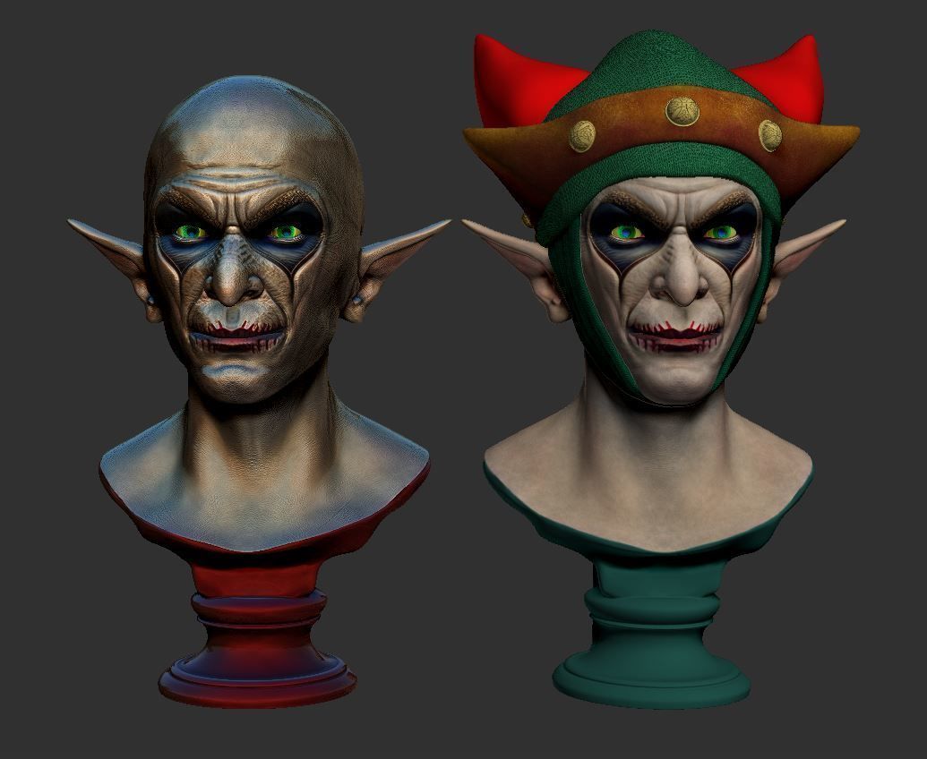 Vampire head 3D print model_1