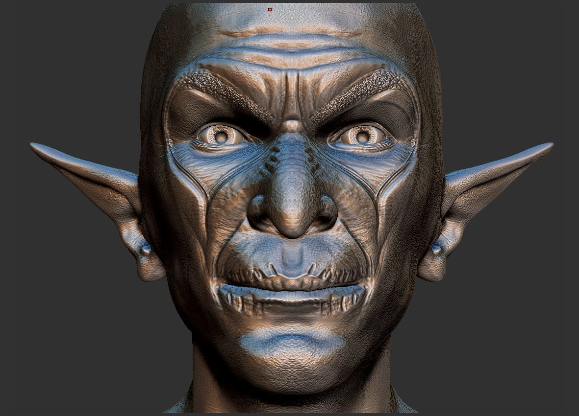 Vampire head 3D print model_7