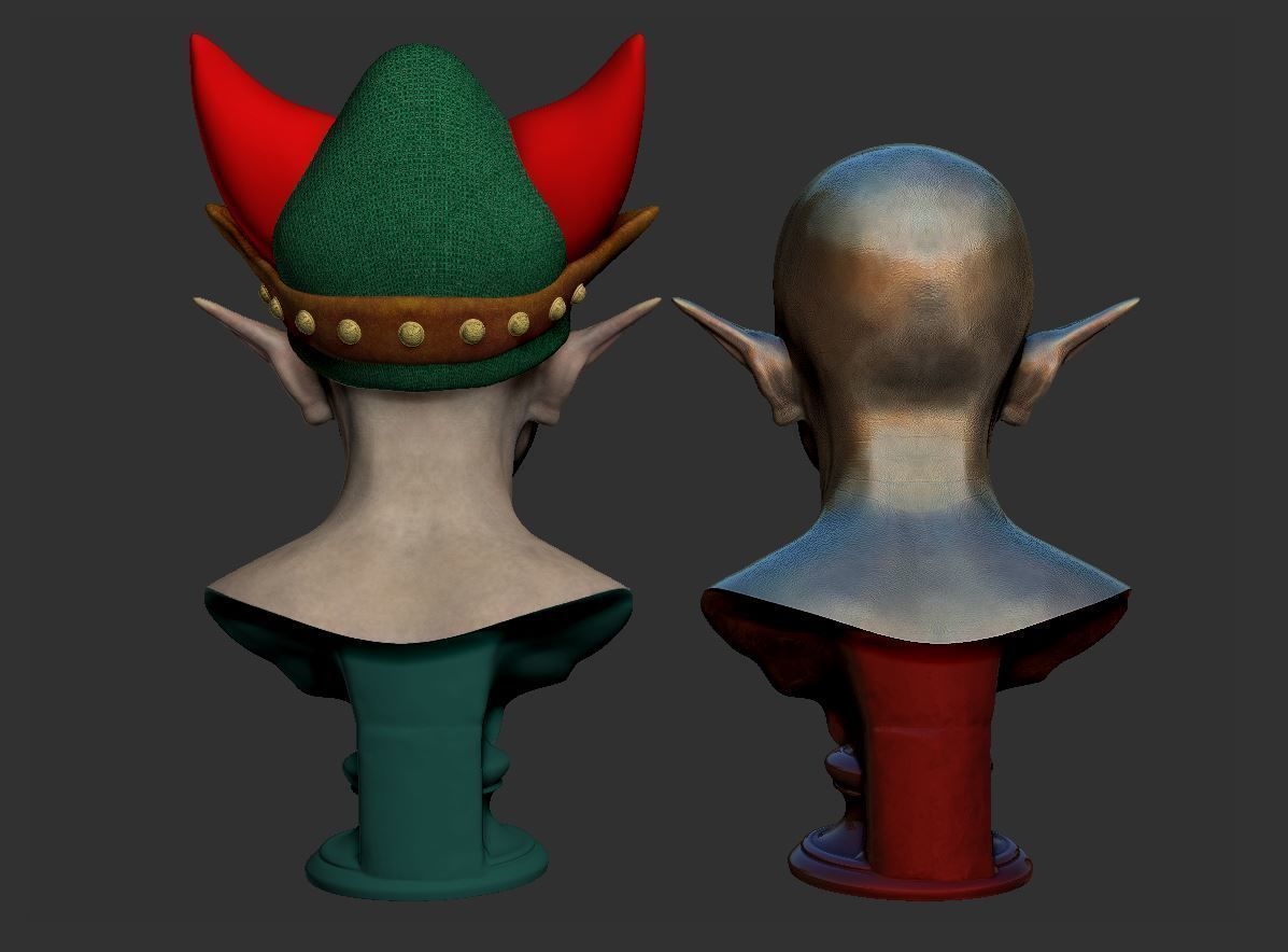 Vampire head 3D print model_24