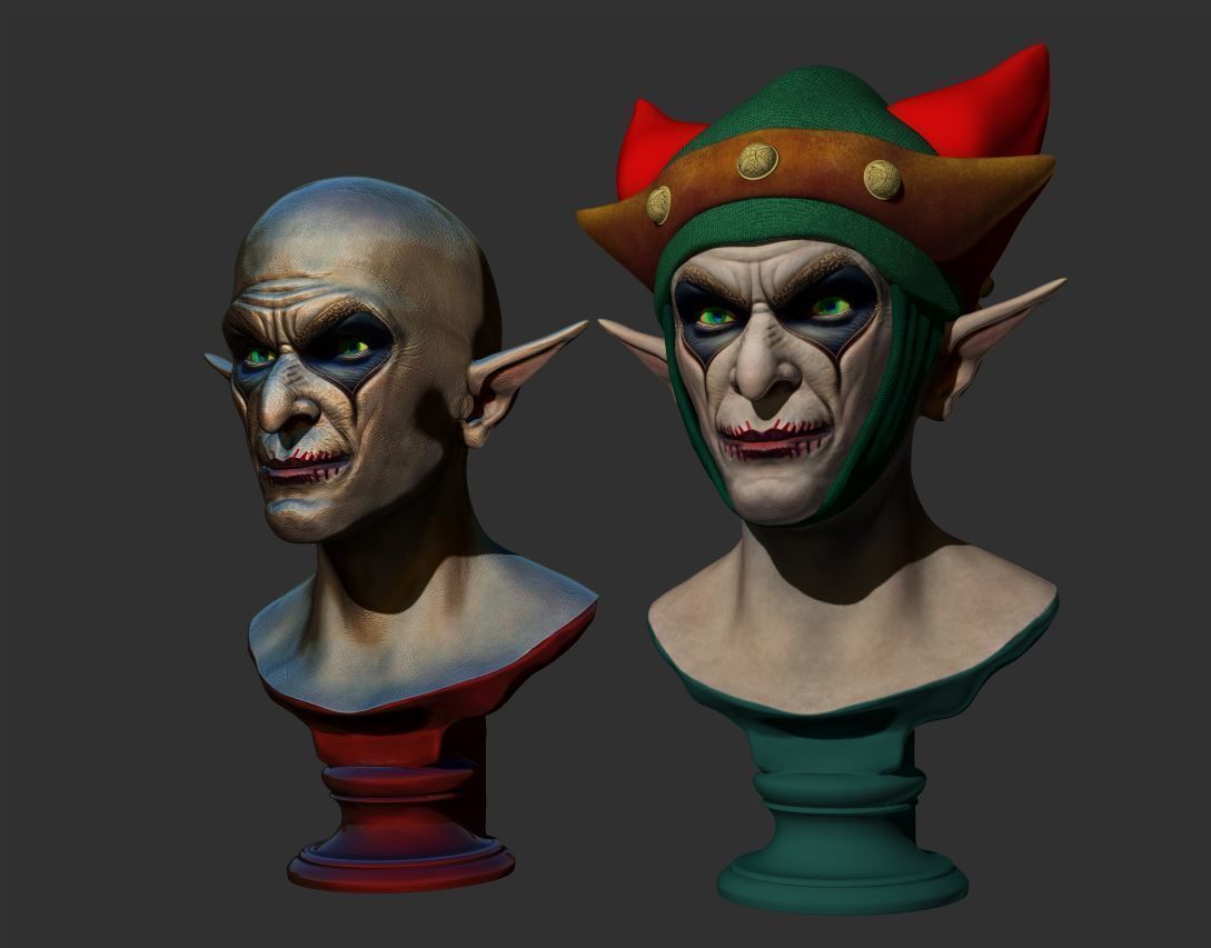 Vampire head 3D print model_16