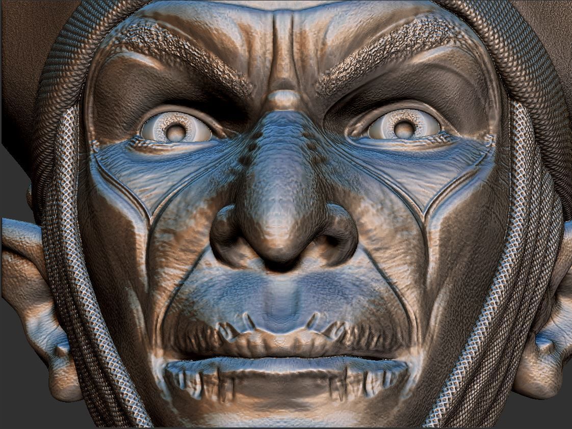 Vampire head 3D print model_11