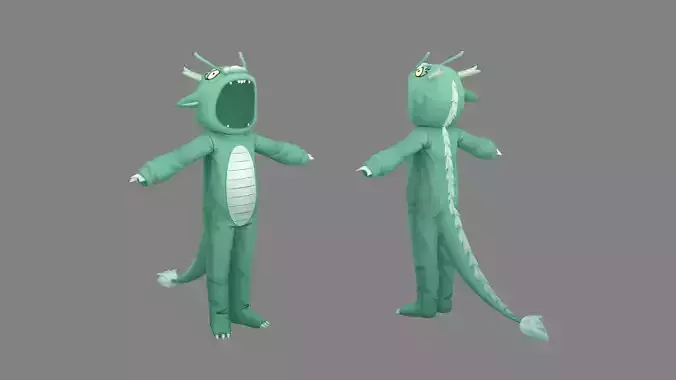 Cartoon loong costume - Chinese dragon