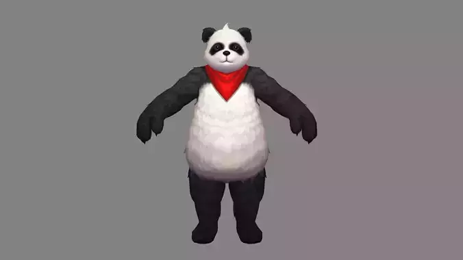Cartoon Panda Character