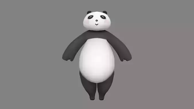 Cartoon Panda costume - doll