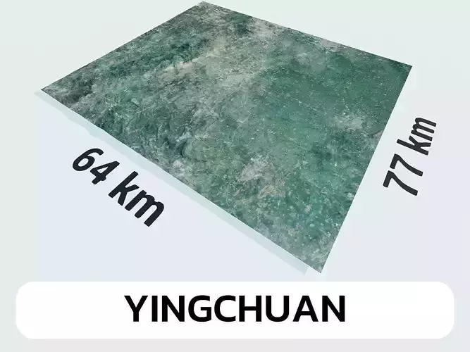 Yingchuan China City Landscape 3D Model