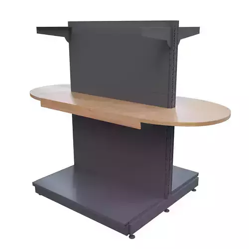 double sided shelving for retail  Low-poly 3D model