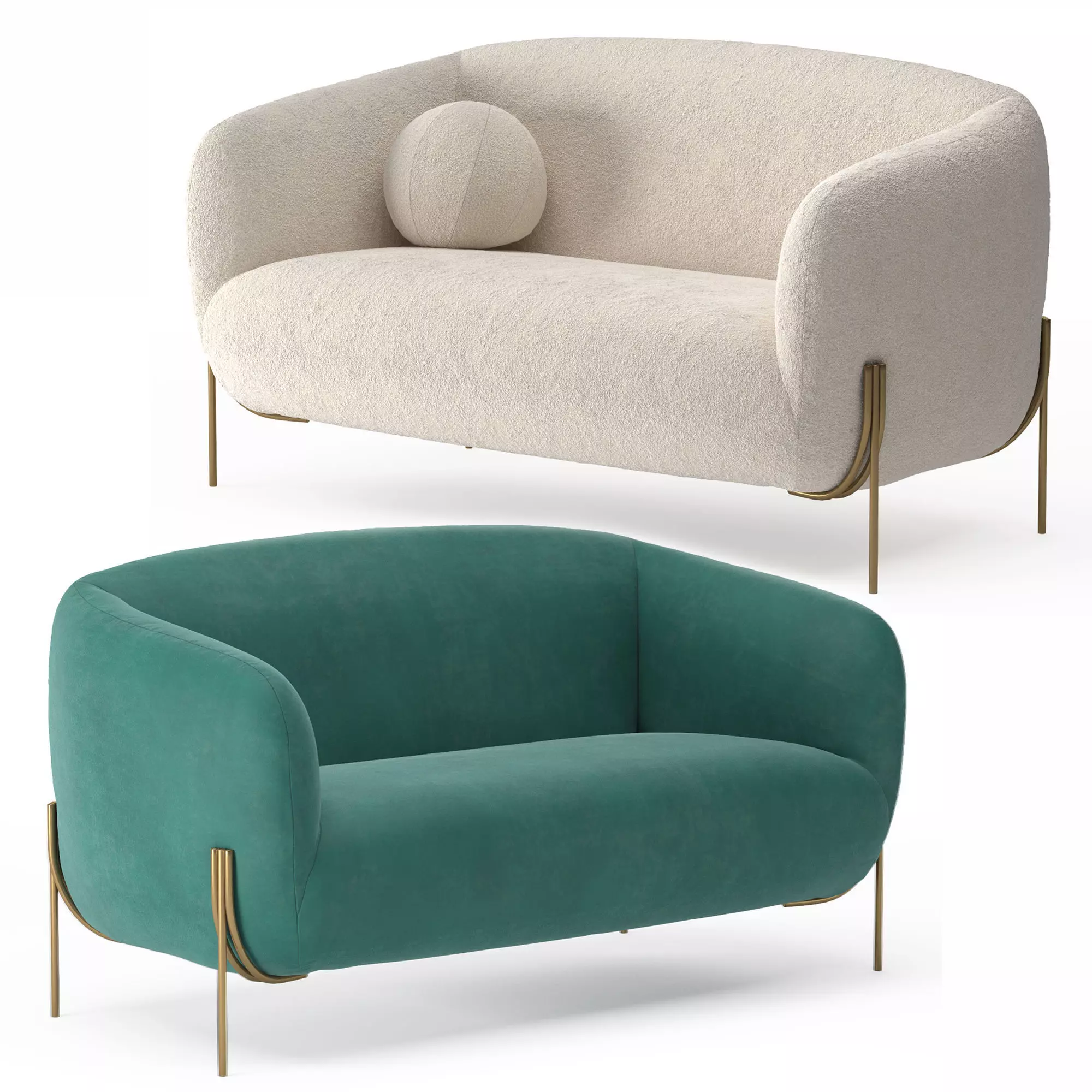 Sabaitalia Geo sofa 3D model