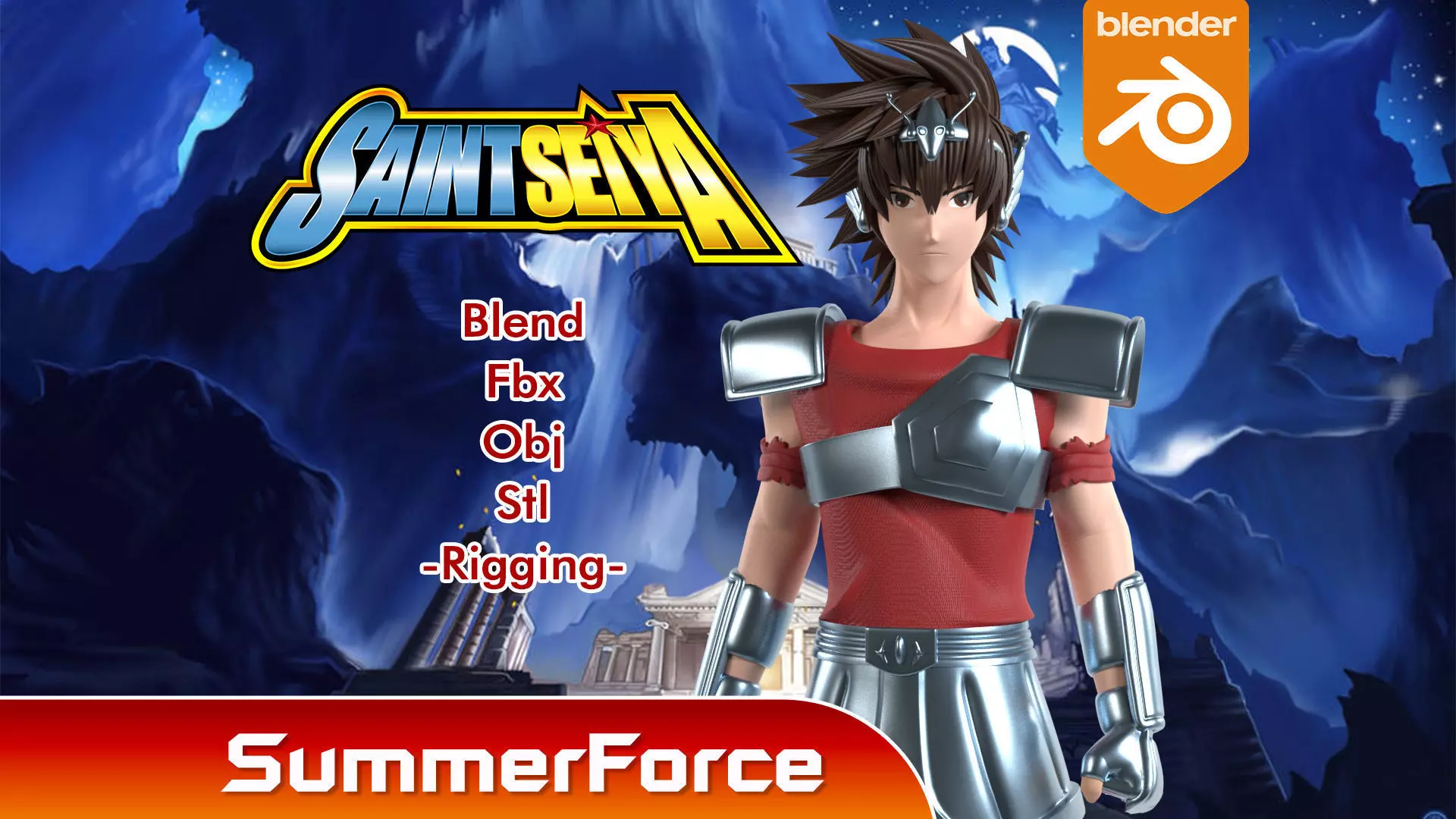 Pegasus Tenma - Saint Seiya 3D model_0