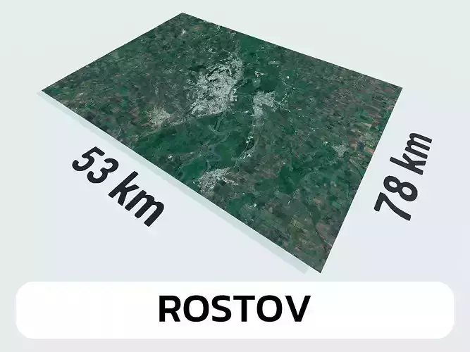 Rostov Russia City Landscape 3D Model