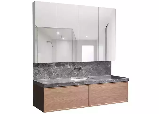 Bathroom furniture Cabinet washbasin in a modern style