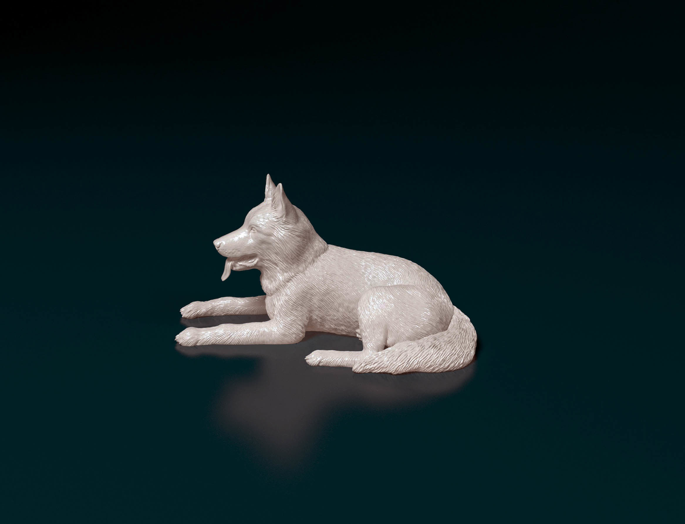 German shepherd 5 3D print model_4