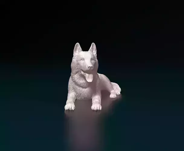 German shepherd 5 3D print model