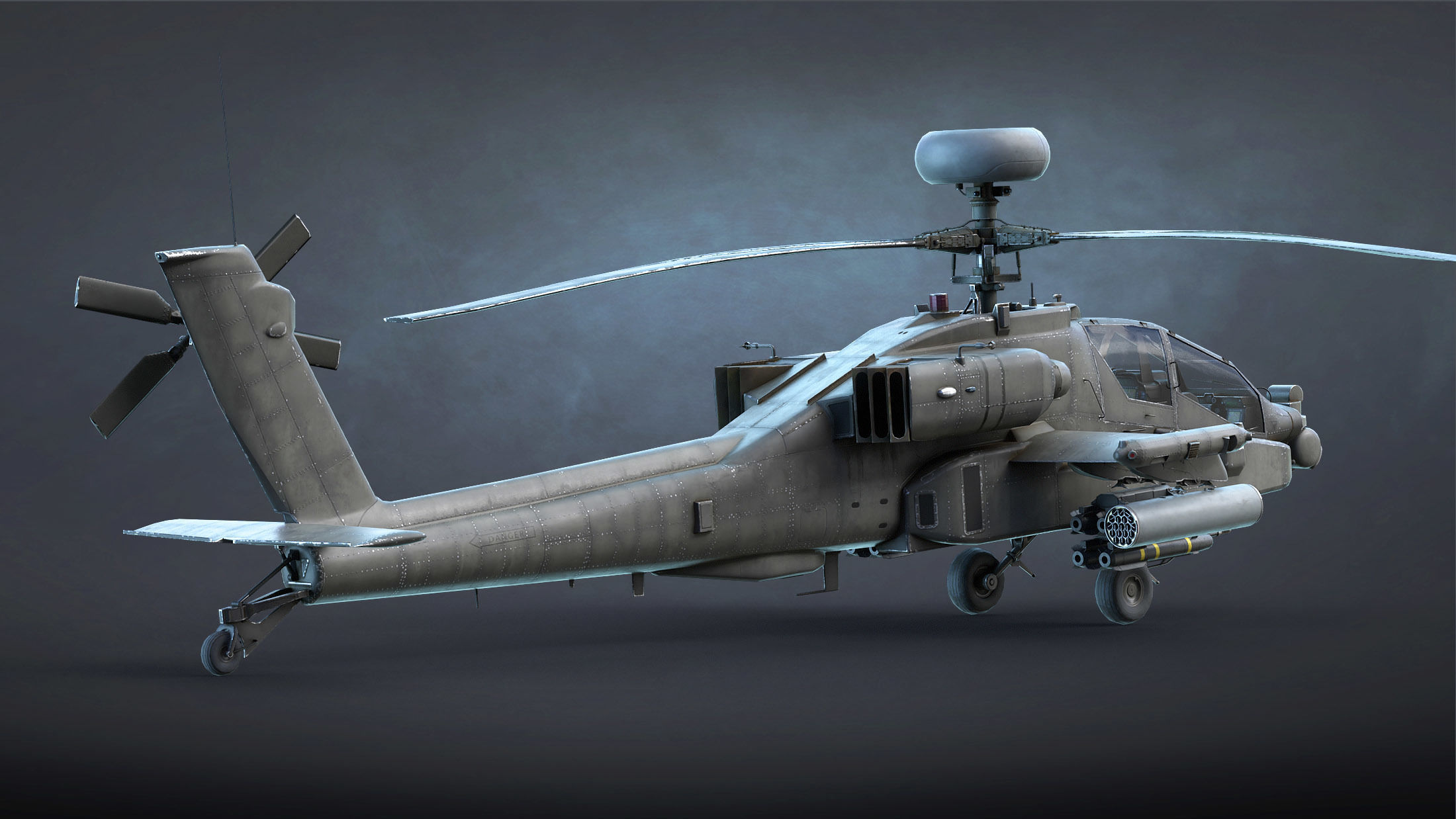 AH-64 Apache Low-poly 3D model_5