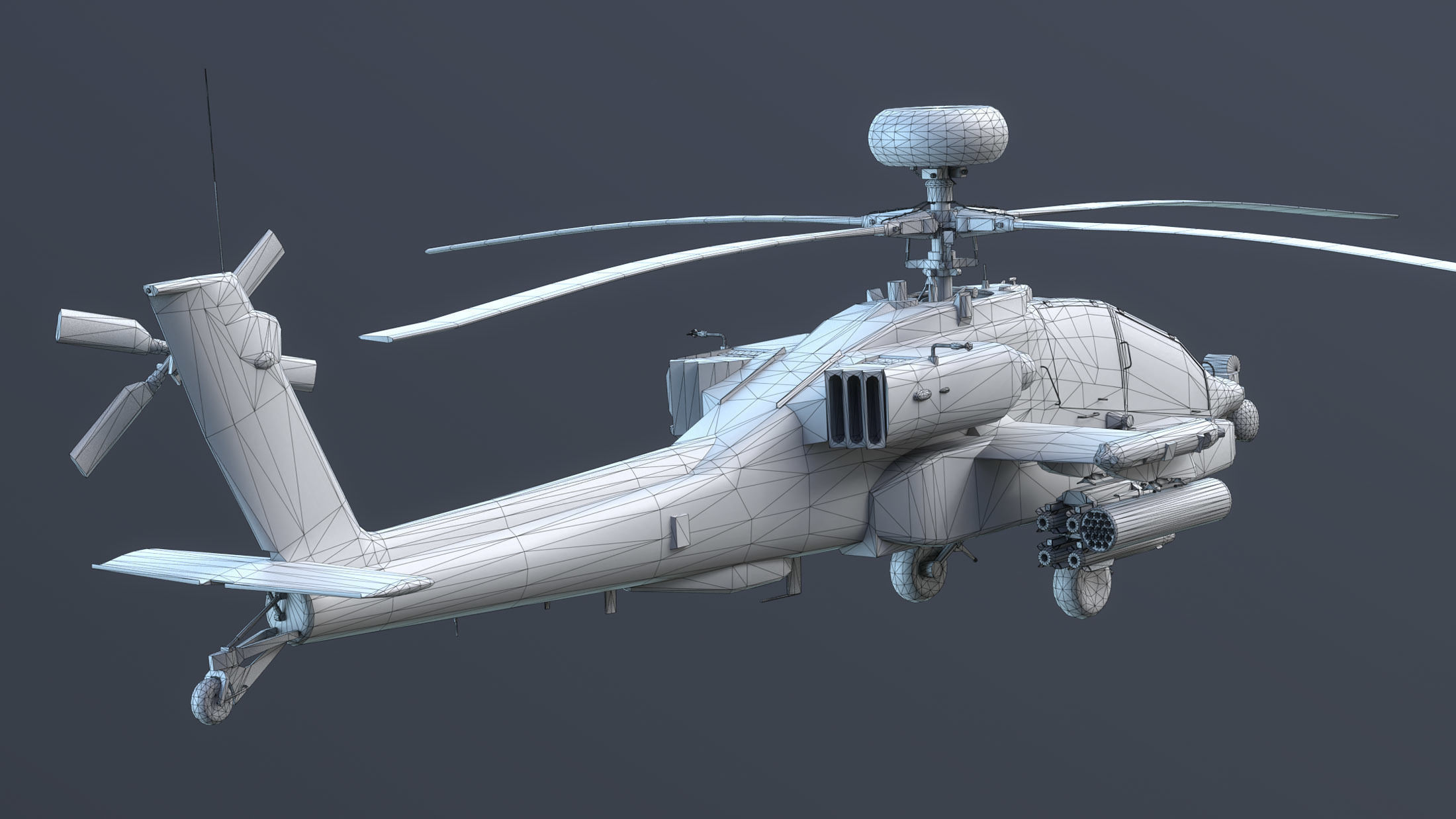 AH-64 Apache Low-poly 3D model_12
